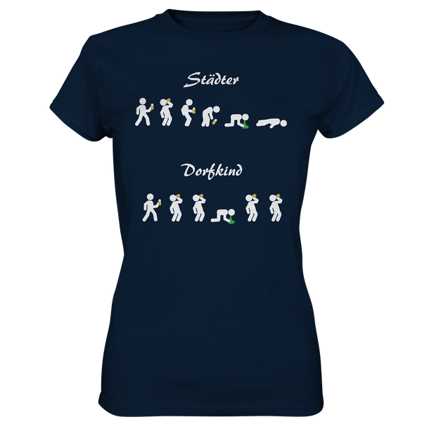 Städter vs Dorfkinder - Ladies Premium Shirt