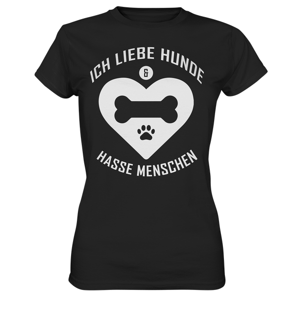 Ich liebe Hunde - Ladies Premium Shirt