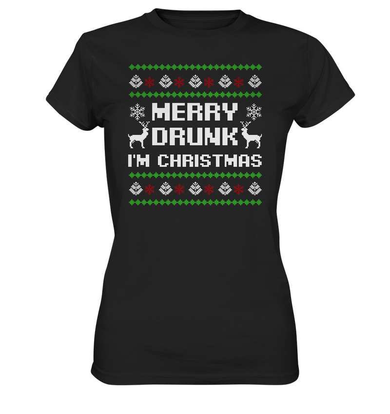 Merry Drunk I'am Christmas - Ladies Premium Shirt