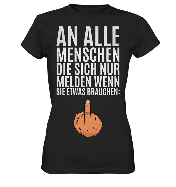 An Alle Menschen - Ladies Premium Shirt