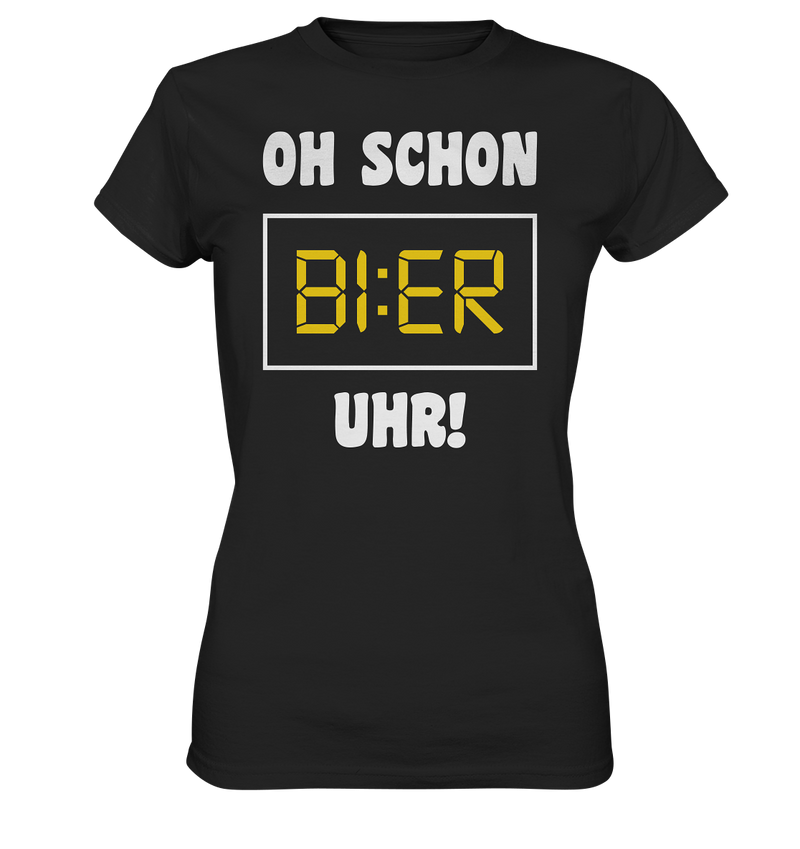 Oh schon Bier Uhr! - Ladies Premium Shirt