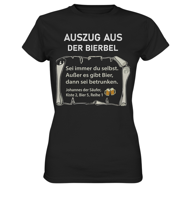 Auszug aus der Bierbel - Ladies Premium Shirt