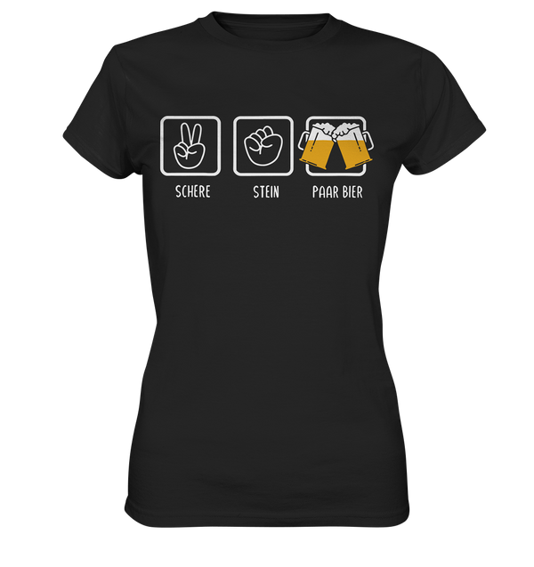 Schere, Stein, Paar Bier - Ladies Premium Shirt