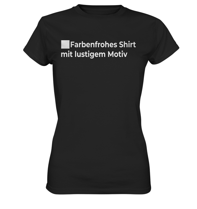 Farbenfrohes Shirt - Ladies Premium Shirt