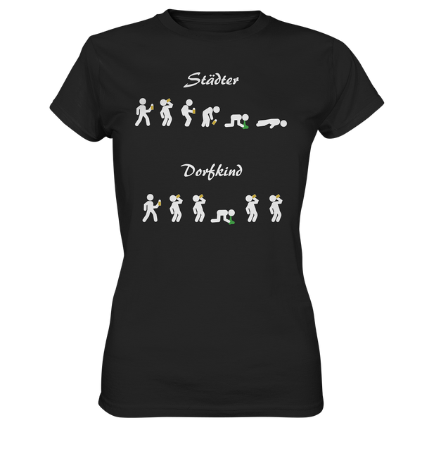 Städter vs Dorfkinder - Ladies Premium Shirt