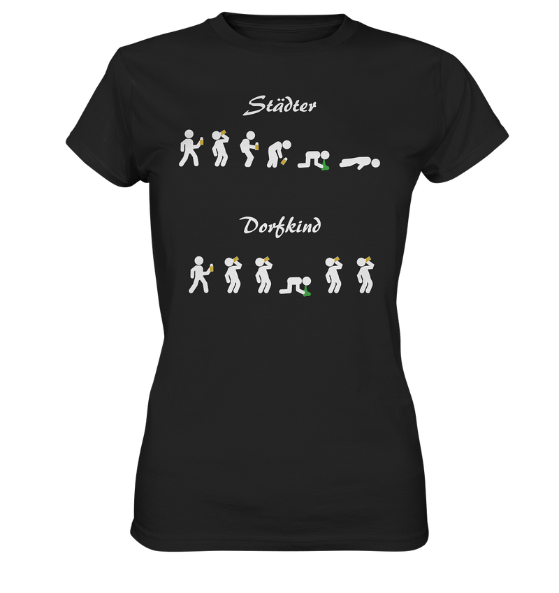 Städter vs Dorfkinder - Ladies Premium Shirt