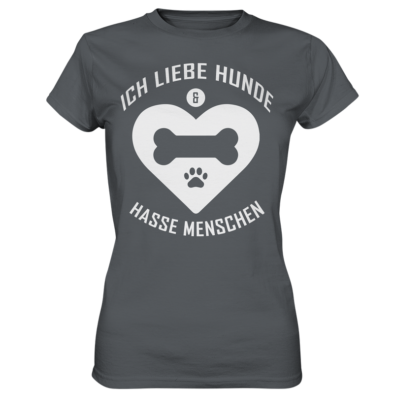 Ich liebe Hunde - Ladies Premium Shirt