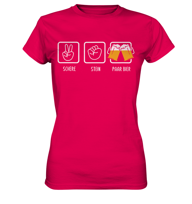 Schere, Stein, Paar Bier - Ladies Premium Shirt