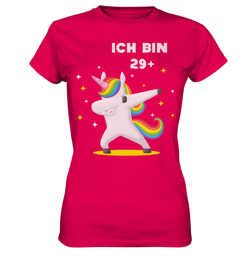 Ich bin 29+ - Ladies Premium Shirt