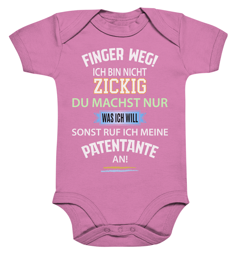 Finger Weg! Sonst ruf ich meine Patentante an - Organic Baby Bodysuite