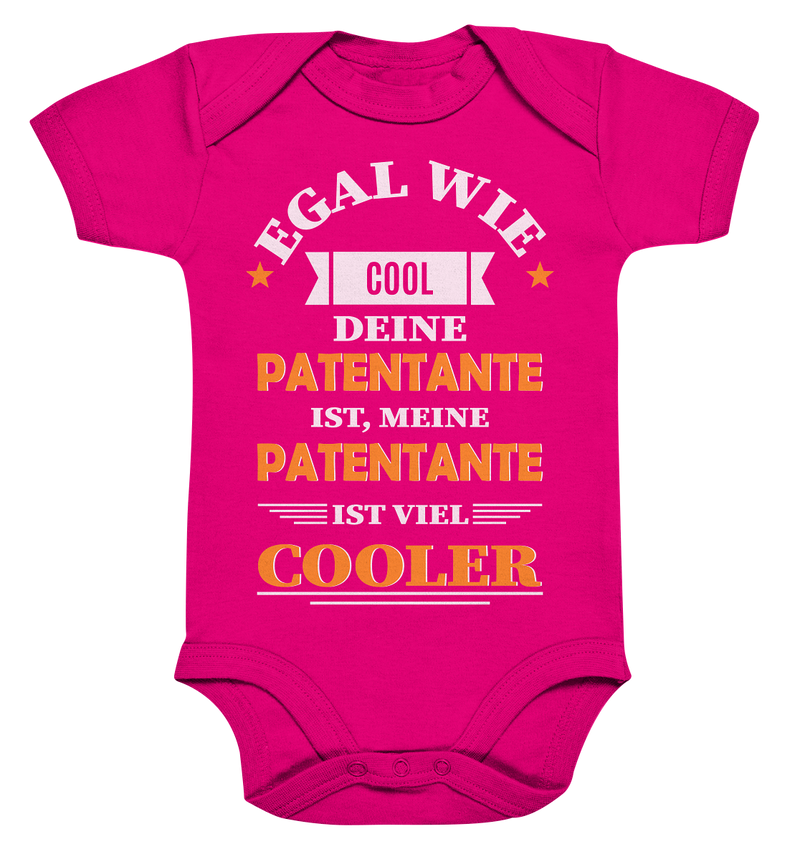 Egal wie cool deine Patentante ist, meine Patentante ist cooler - Organic Baby Bodysuite