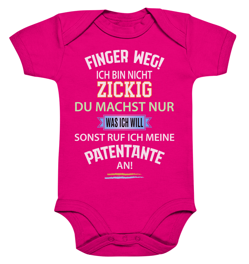 Finger Weg! Sonst ruf ich meine Patentante an - Organic Baby Bodysuite