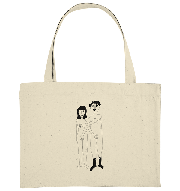 Naked Couple  - Organic Shopping-Bag