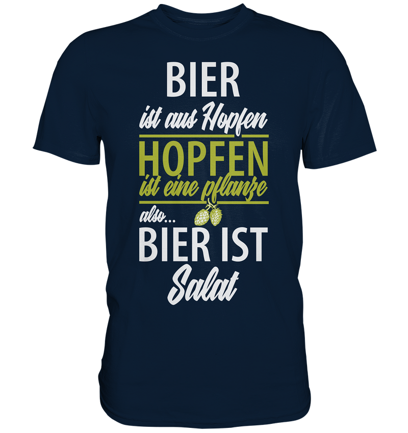 Bier ist Salat - Premium Shirt