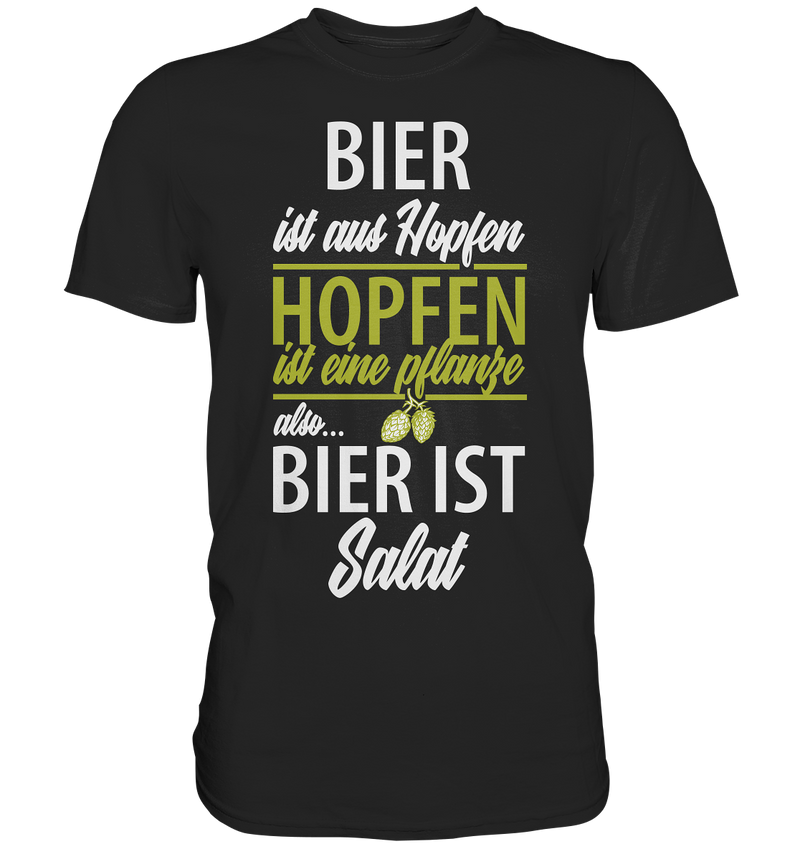 Bier ist Salat - Premium Shirt