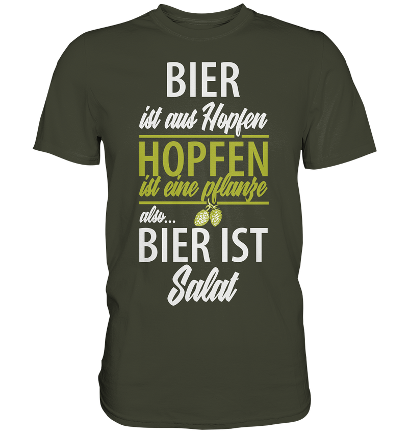 Bier ist Salat - Premium Shirt