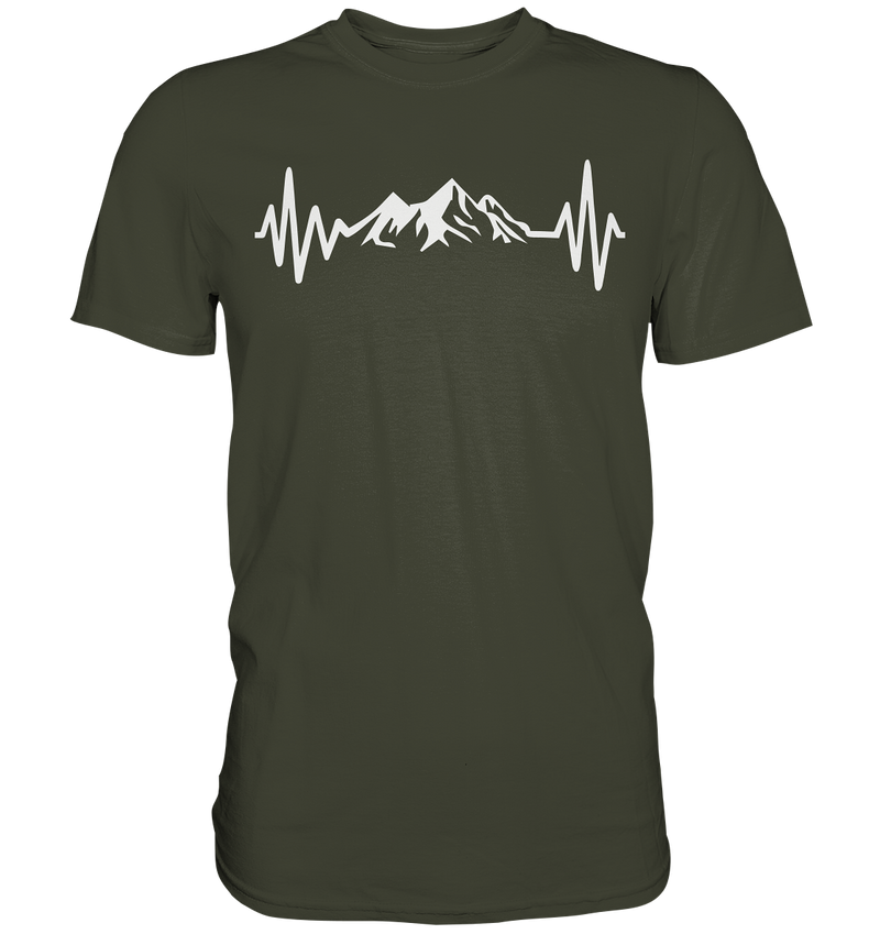 Mountain Herzschlag - Premium Shirt