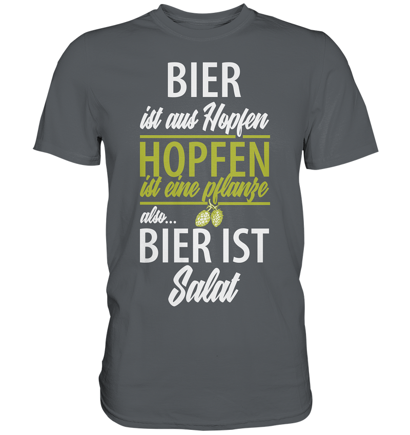 Bier ist Salat - Premium Shirt