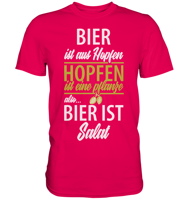 Bier ist Salat - Premium Shirt